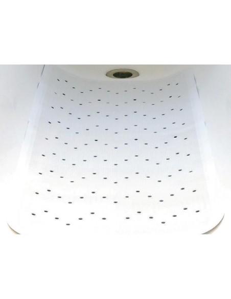 Tapis de bain antidérapant blanc Mitre Essentials
