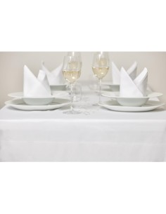 Nappe blanche bande de satin Mitre Luxury 1600x1600 mm 2