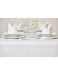Nappe blanche bande de satin Mitre Luxury 1370 x 2280 mm 2
