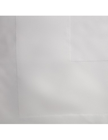 Nappe blanche bande de satin Mitre Luxury 2290 mm - Coton haut de gamme