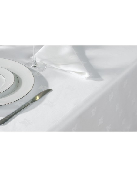 Nappe rectangulaire blanche Mitre Luxury Luxor 1350x2300 mm