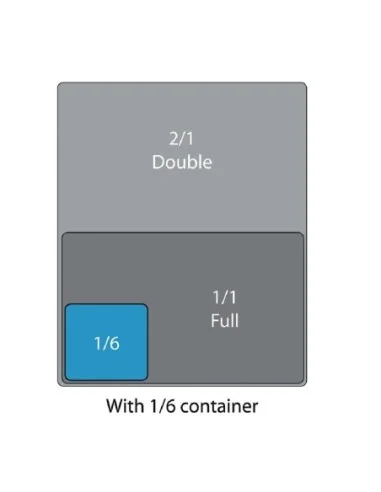 Couvercle hermétique GN 1/6 Cambro en polypropylène
