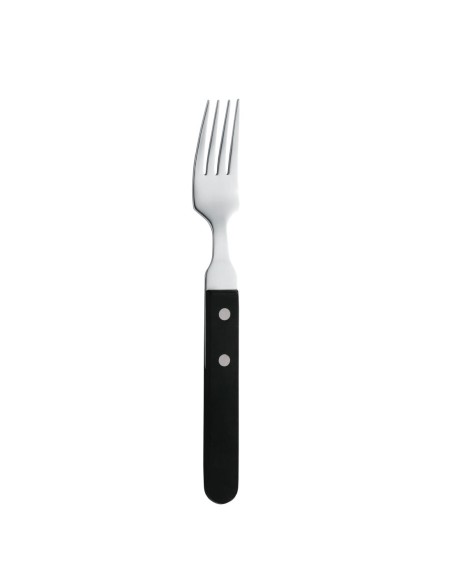 Fourchette à steak Amefa 196mm - lot de 12 noir