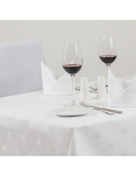 Nappe carrée blanche Mitre Luxury Luxor 1350 mm - 100% coton