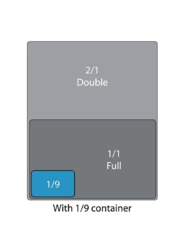 Couvercle hermétique GN 1/9 Cambro en polypropylène