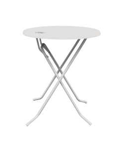Mange-debout Brabant 70 cm - Table haute pliante blanche