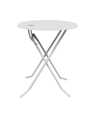 Mange-debout Brabant 70 cm - Table haute pliante blanche