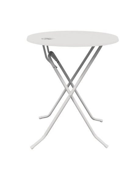 Mange-debout Brabant 70 cm - Table haute pliante blanche