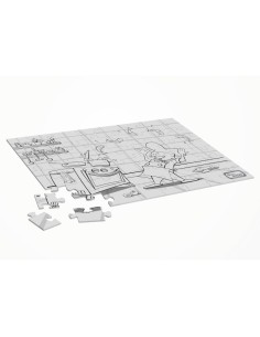 Puzzles à colorier Chef - pack de 25 - Dining Kids