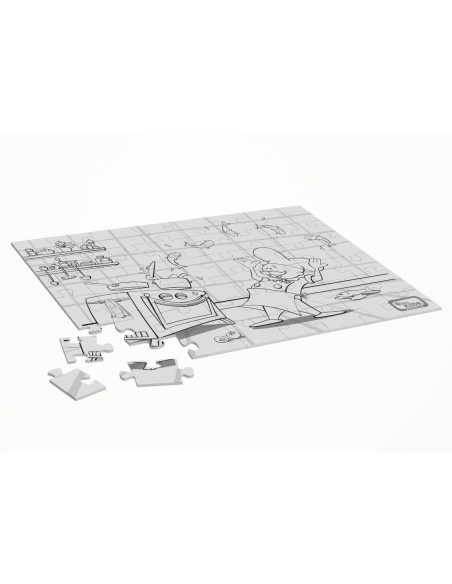 Puzzles à colorier Chef - pack de 25 - Dining Kids