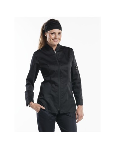 Veste de cuisine femme Chaud Devant Monza noire XXXL