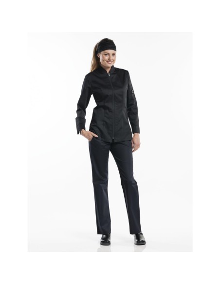 Veste de cuisine femme Chaud Devant Monza noire M