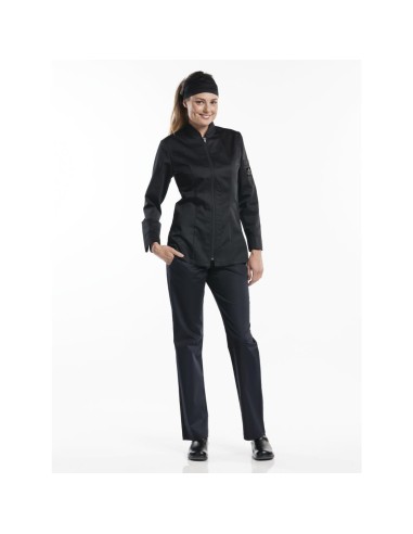 Veste de cuisine femme Chaud Devant Monza noire XXXL