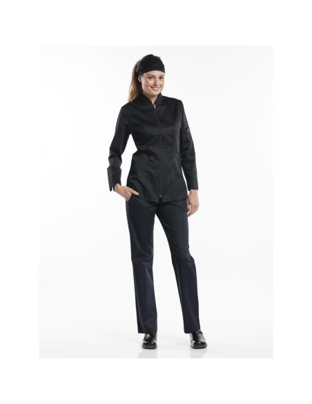 Veste de cuisine femme Chaud Devant Monza noire XXXL