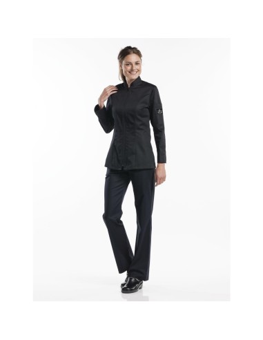 Veste de cuisine femme Chaud Devant Monza noire XL