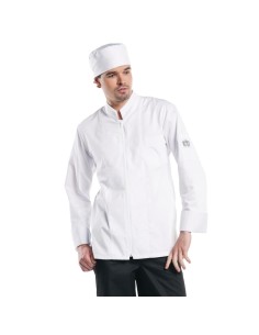 Veste de cuisine Chaud Devant Monza manches longues blanche S