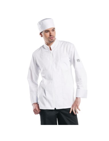 Veste de cuisine Chaud Devant Monza manches longues blanche S