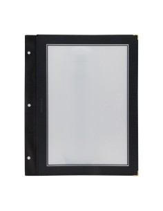 Inserts noirs A4 pour protège-menus Securit - lot de 5