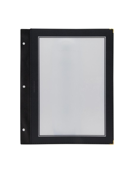 Inserts noirs A4 pour protège-menus Securit - lot de 5