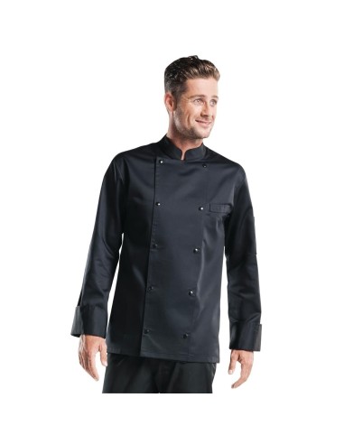 Veste de cuisine Chaud Devant Roma noire XL - coupe droite