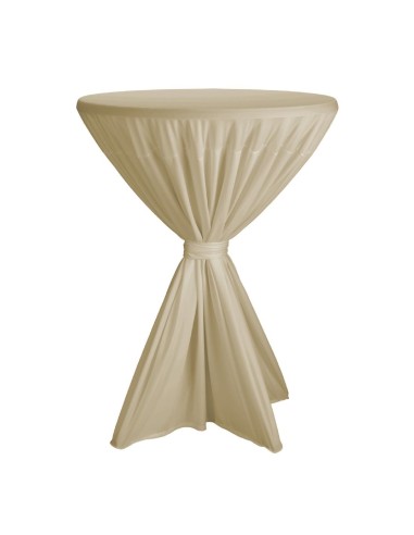 Housse de table Fiësta écrue - Juponnage universel 80-90 cm