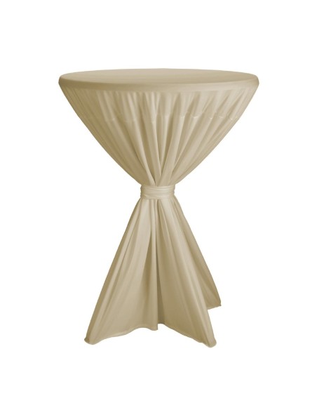 Housse de table Fiësta écrue - Juponnage universel 80-90 cm