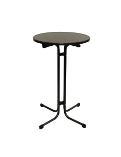 Mange-debout Limburg gris 80 cm - Table à plateau rabattable