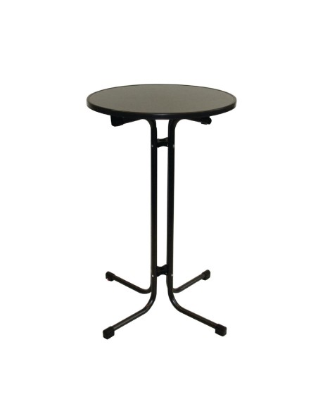 Mange-debout Limburg gris 80 cm - Table à plateau rabattable