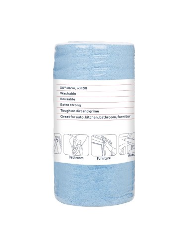 Chiffons microfibre Nisbets Essentials 300x300 mm - 50 feuilles