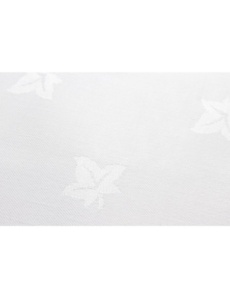 Serviettes blanches coton motif lierre Mitre Luxury - lot de 10