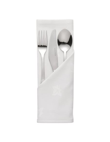 Serviettes blanches coton Mitre Luxury 450x450 mm - lot de 10