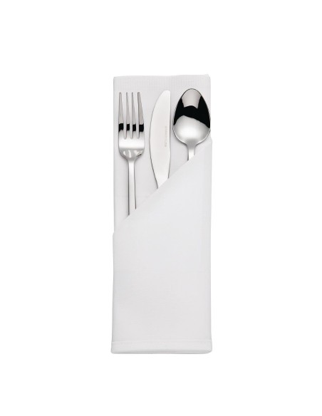 Serviettes blanches en coton Mitre Luxury - lot de 10
