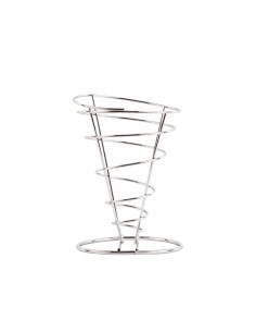 Support pour frites Olympia en inox - 175x115 mm 2