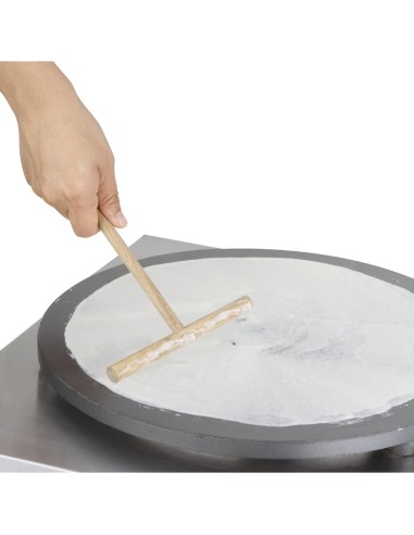 Râteau en bois Vogue 295 mm - Crêpes, pancakes, omelettes