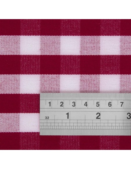 Nappe carrée rouge et blanc Mitre Comfort 890x890 mm