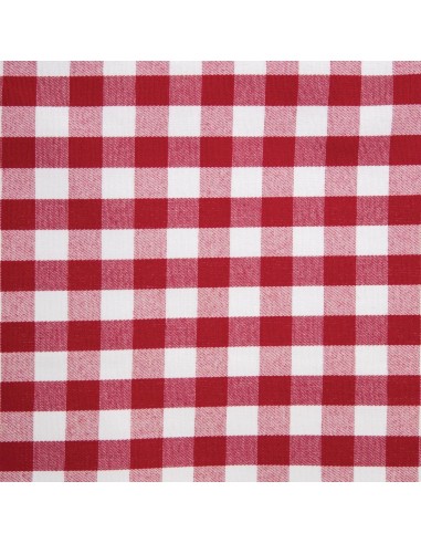 Nappe carrée rouge à carreaux - Mitre Comfort 1320 mm