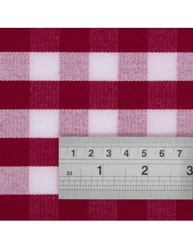 Nappe carrée rouge à carreaux - Mitre Comfort 1320 mm