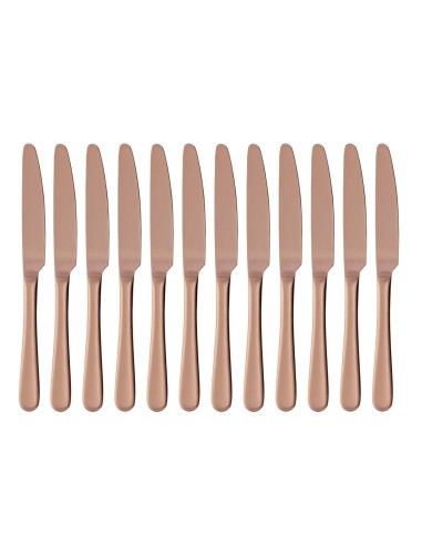 Couteaux de table cuivre Olympia Cyprium - lot de 12