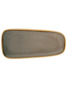 Plats moyens Olympia Kiln gris 295mm - Porcelaine