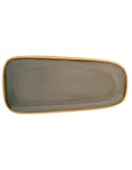 Plats moyens Olympia Kiln gris 295mm - Porcelaine