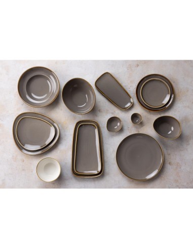 Pots à sauce Olympia Kiln gris 70mm - lot de 12