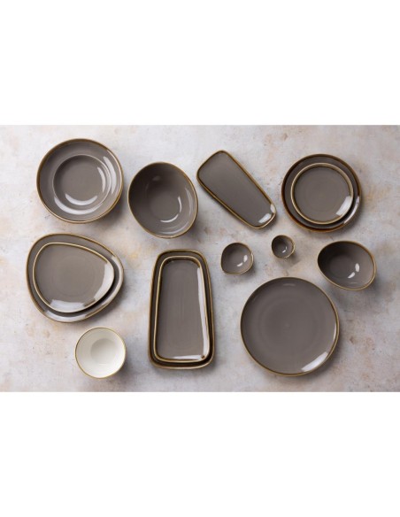 Pots à sauce Olympia Kiln gris 70mm - lot de 12