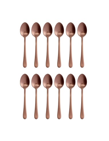 Cuillères à dessert cuivre Olympia Cyprium - lot de 12