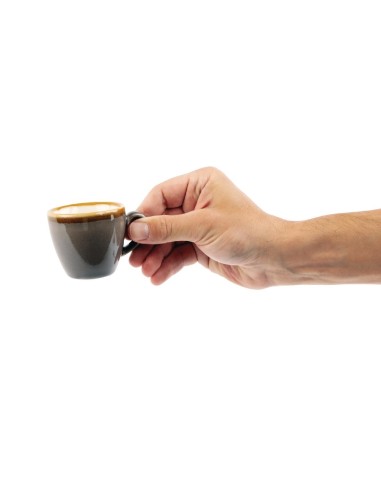 Tasses à espresso Olympia Kiln grises 85 ml - lot de 6
