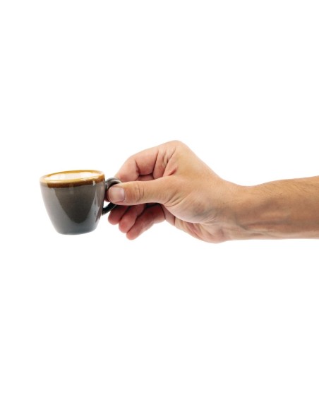 Tasses à espresso Olympia Kiln grises 85 ml - lot de 6