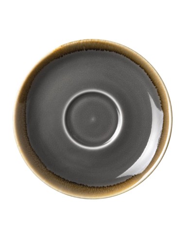 Soucoupe Espresso Olympia Kiln Grise 140mm - Lot de 6
