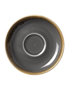 Soucoupe Olympia Kiln Grise 160mm - Lot de 6