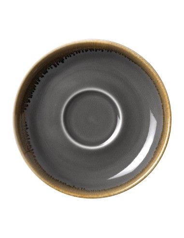 Soucoupe Olympia Kiln Grise 160mm - Lot de 6