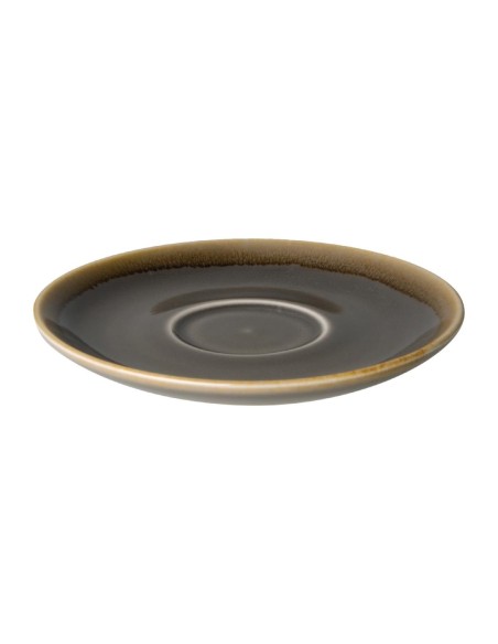Soucoupe Espresso Olympia Kiln Grise 140mm - Lot de 6