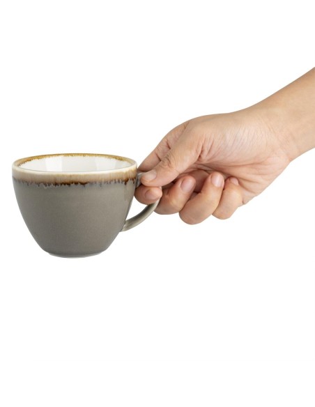 Tasse Olympia Kiln grise 230 ml - Lot de 6